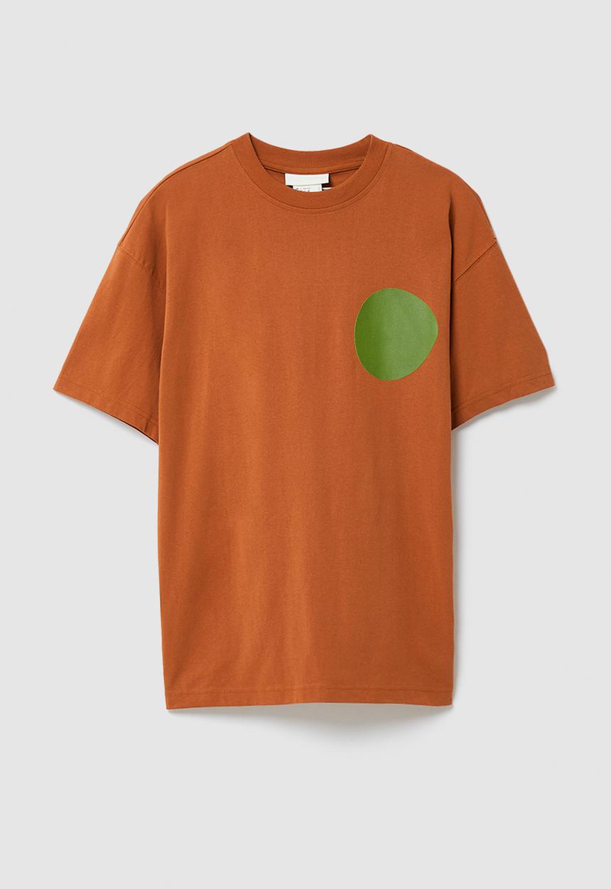 H&M - RICH MNISI x H&M: Oversized fit cotton T-shirt - burnt orange