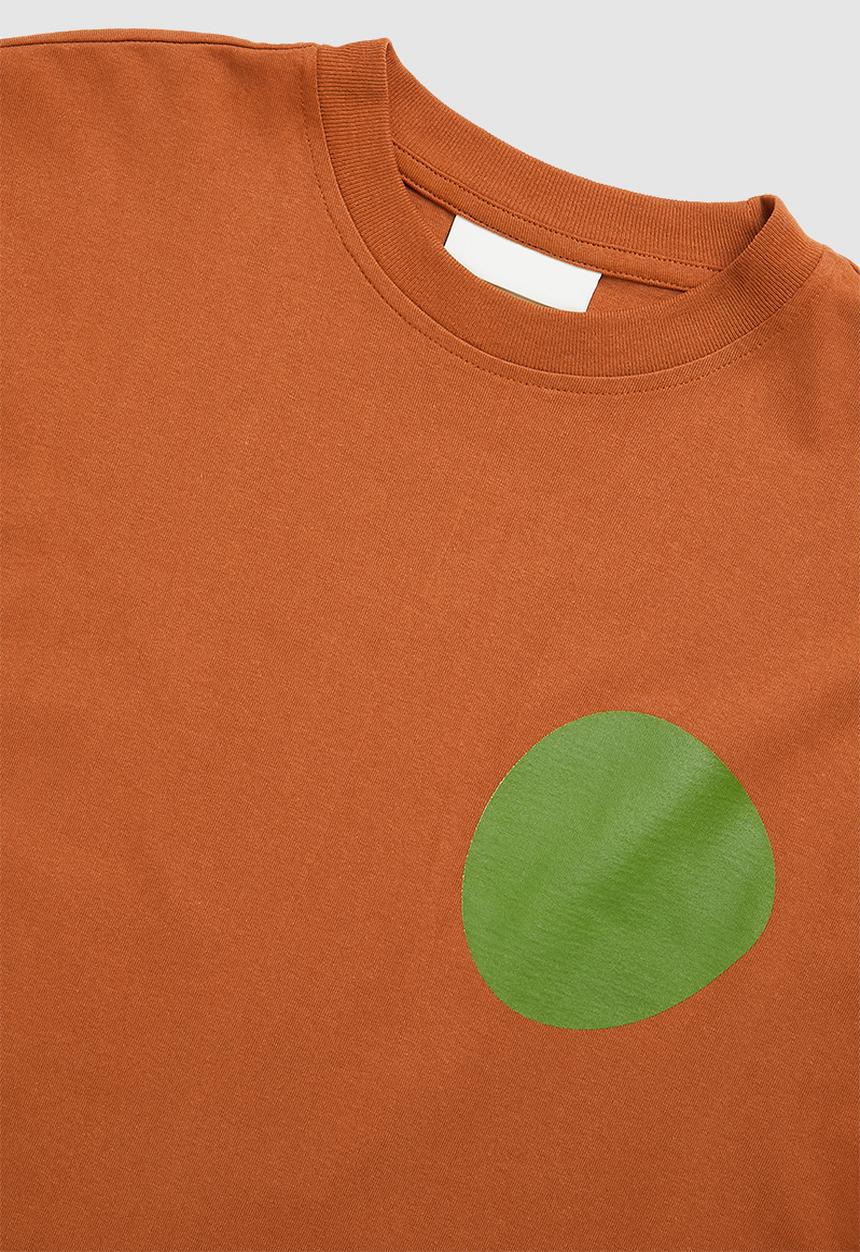 H&M - RICH MNISI x H&M: Oversized fit cotton T-shirt - burnt orange