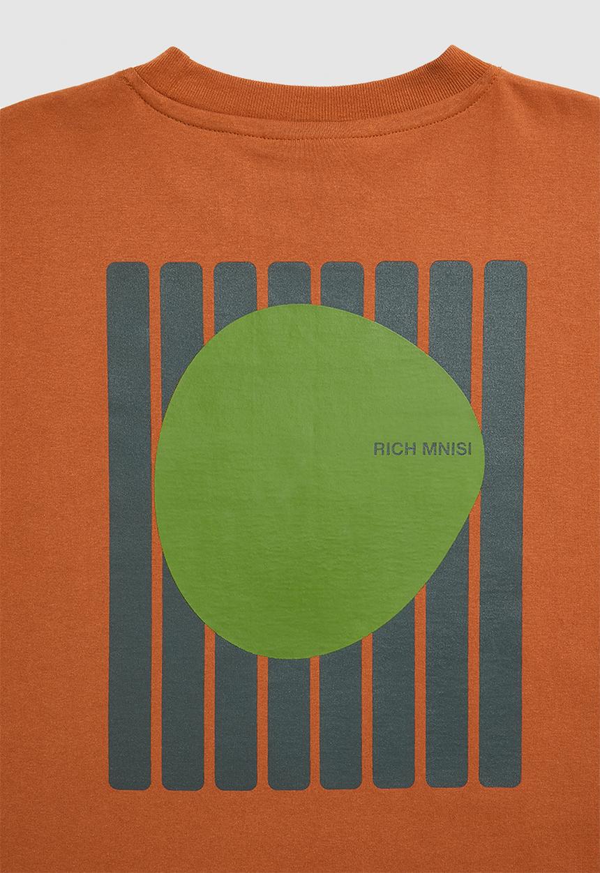 H&M - RICH MNISI x H&M: Oversized fit cotton T-shirt - burnt orange