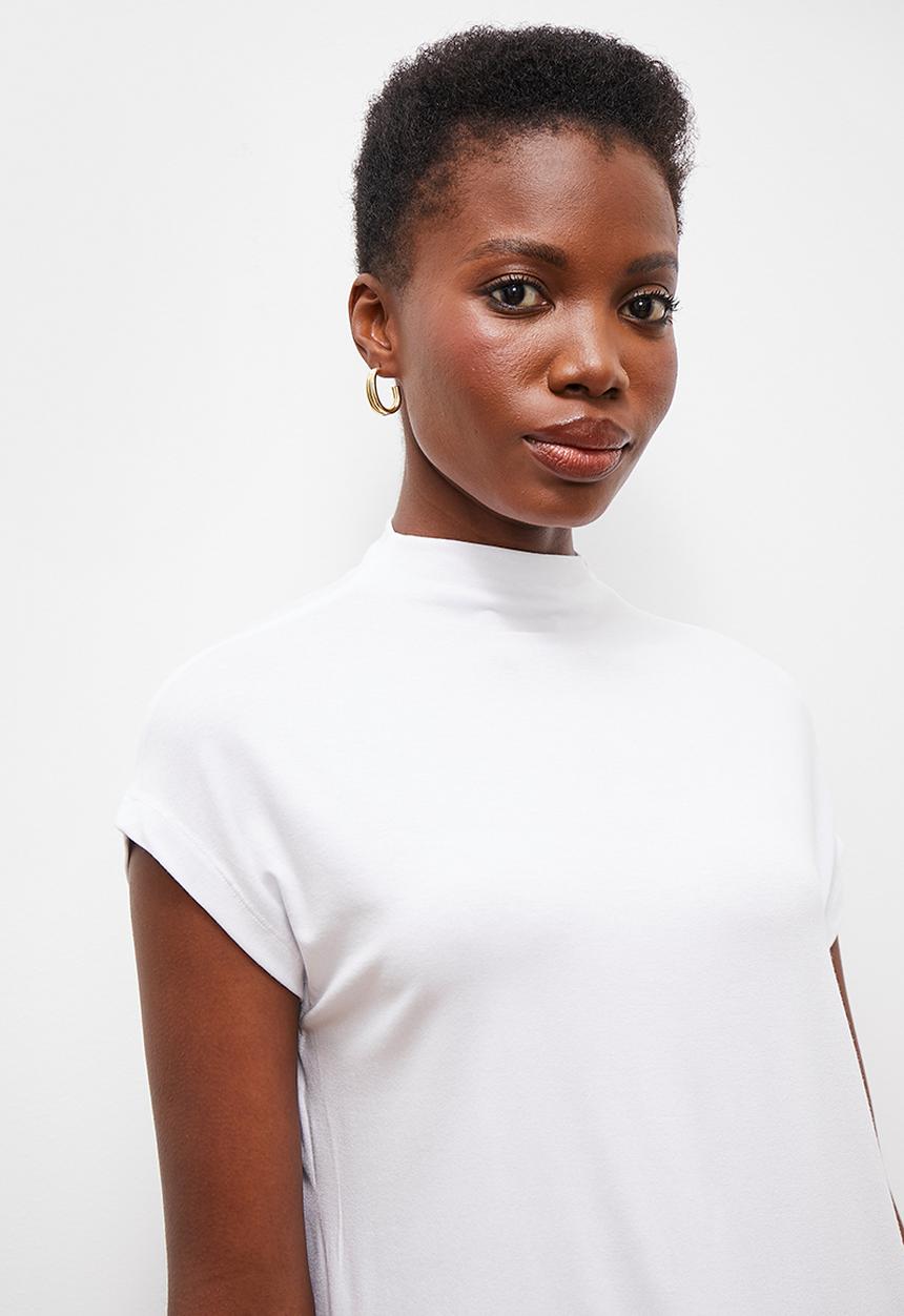 edit - Grown on sleeve tee - white