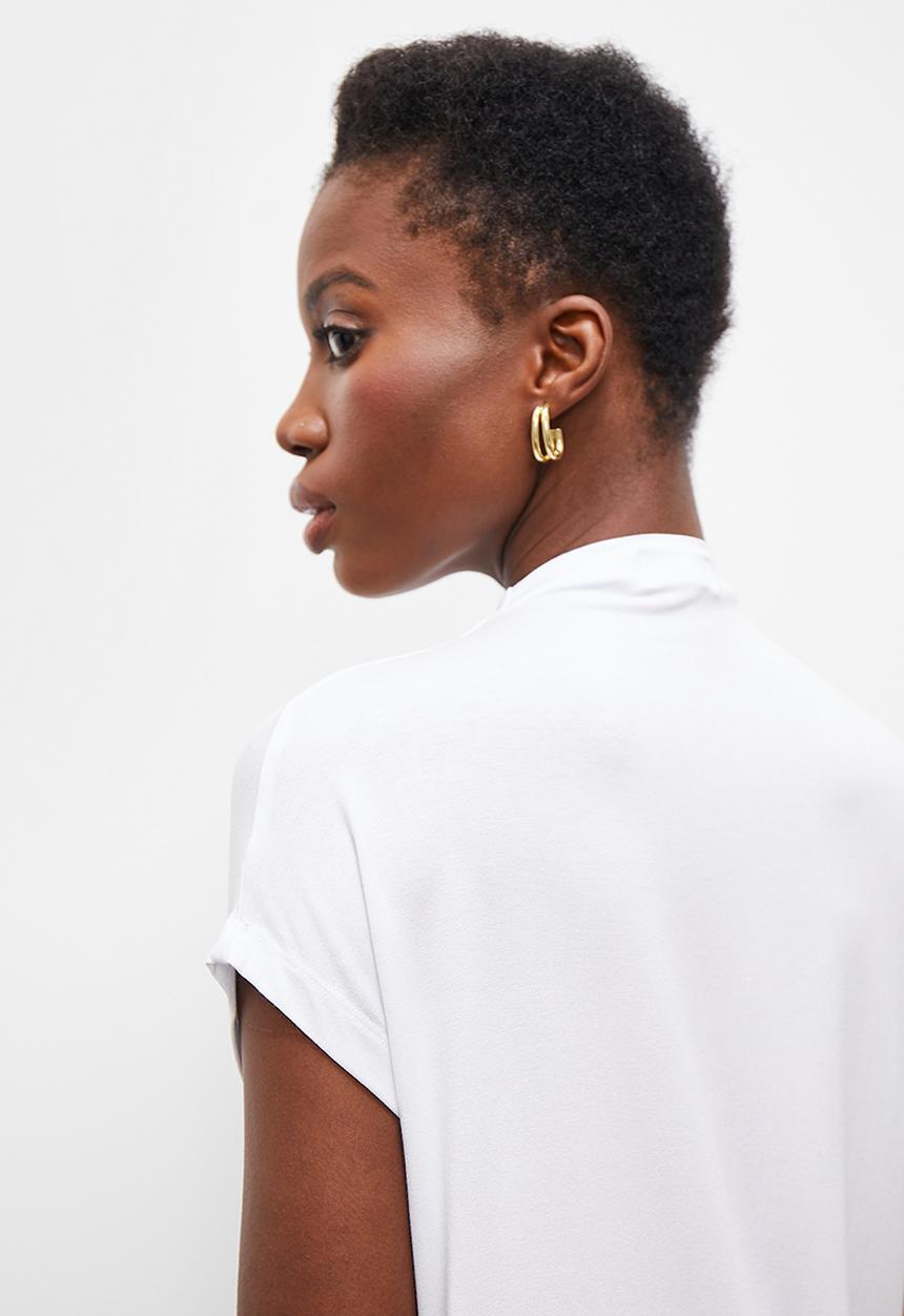 edit - Grown on sleeve tee - white