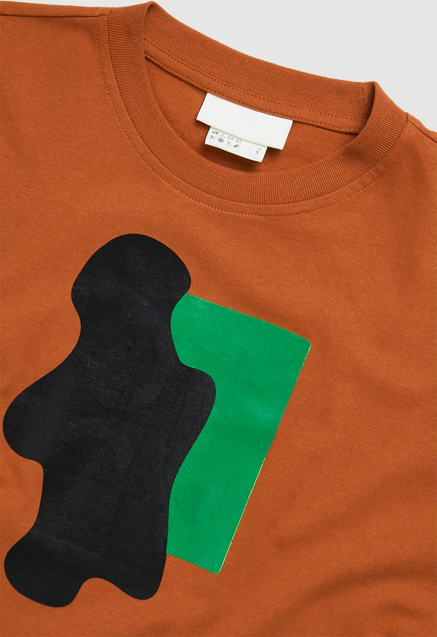 H&M - RICH MNISI x H&M: Oversized fit cotton top - burnt orange