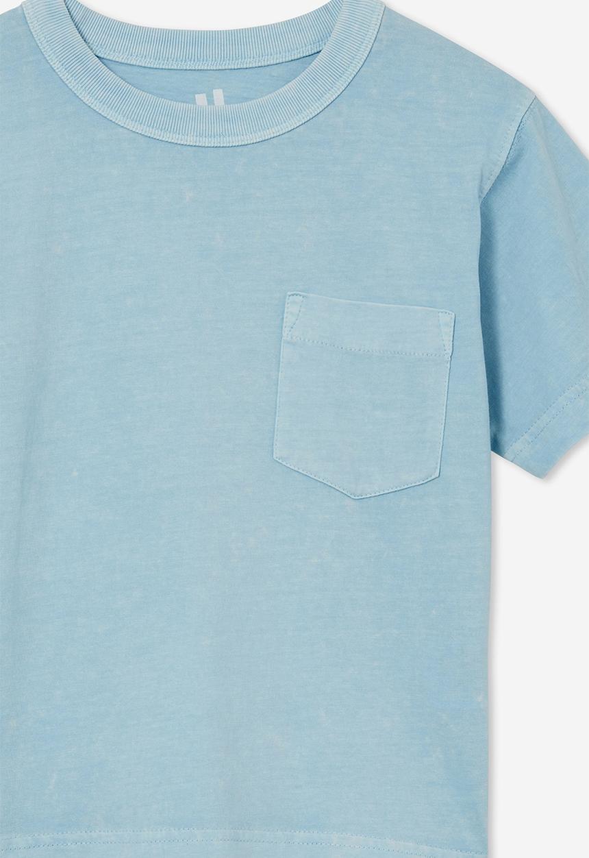 Cotton On - The essential short sleeve tee - sky haze wash