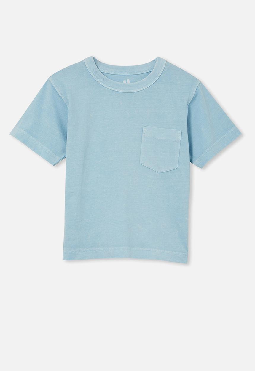 Cotton On - The essential short sleeve tee - sky haze wash