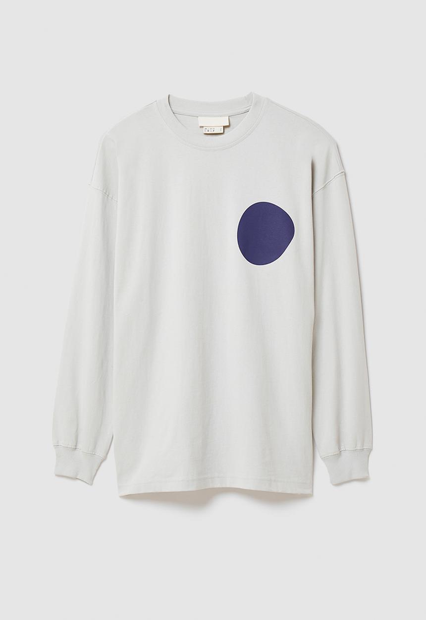 H&M - RICH MNISI x H&M: Oversized fit cotton top - grey