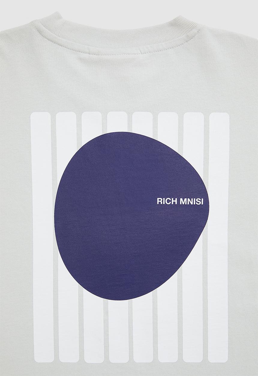 H&M - RICH MNISI x H&M: Oversized fit cotton top - grey