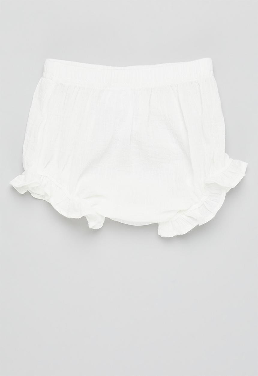 Pop Candy - Ruffle shorts - white