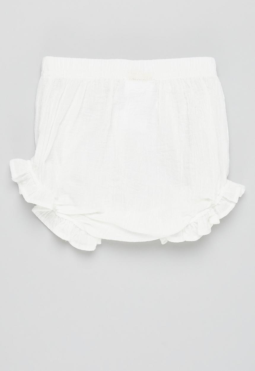 Pop Candy - Ruffle shorts - white