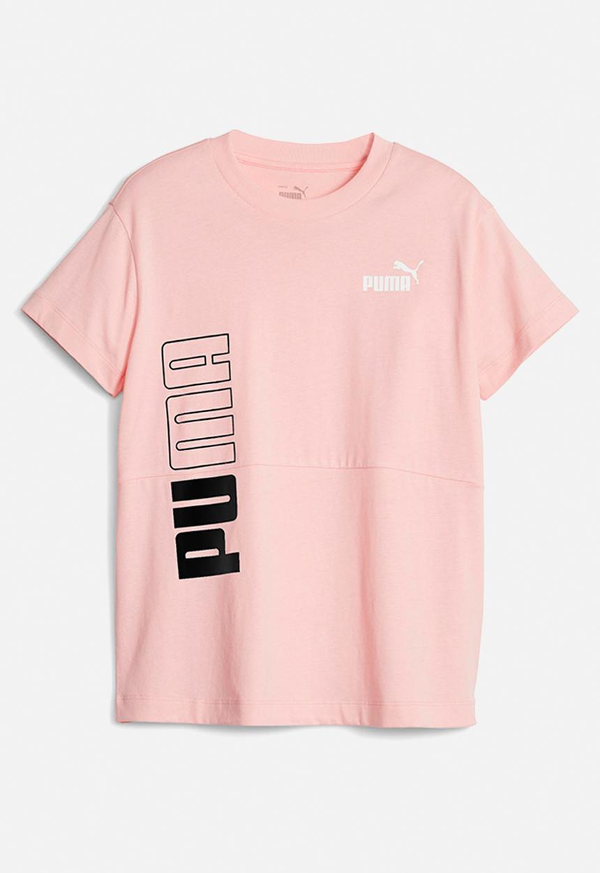 PUMA - Puma power colorblock tee g - peach smoothie