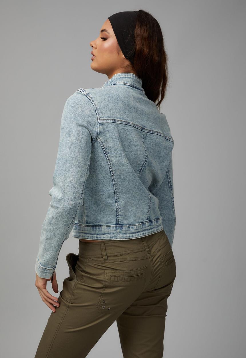 Factorie - Denim Moto Jacket - Blue