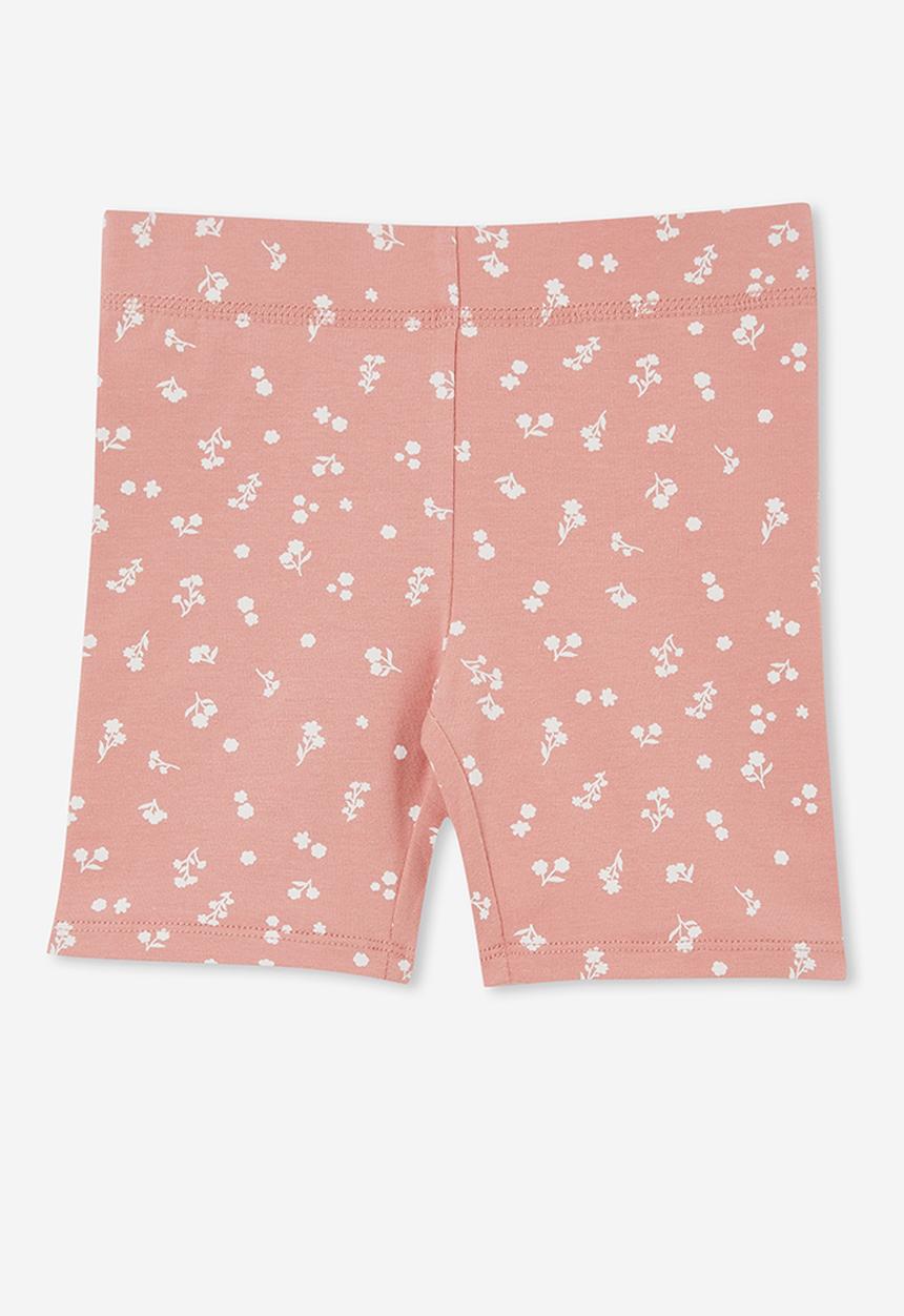 Cotton On - Hailey bike short - clay pigeon/ally ditsy