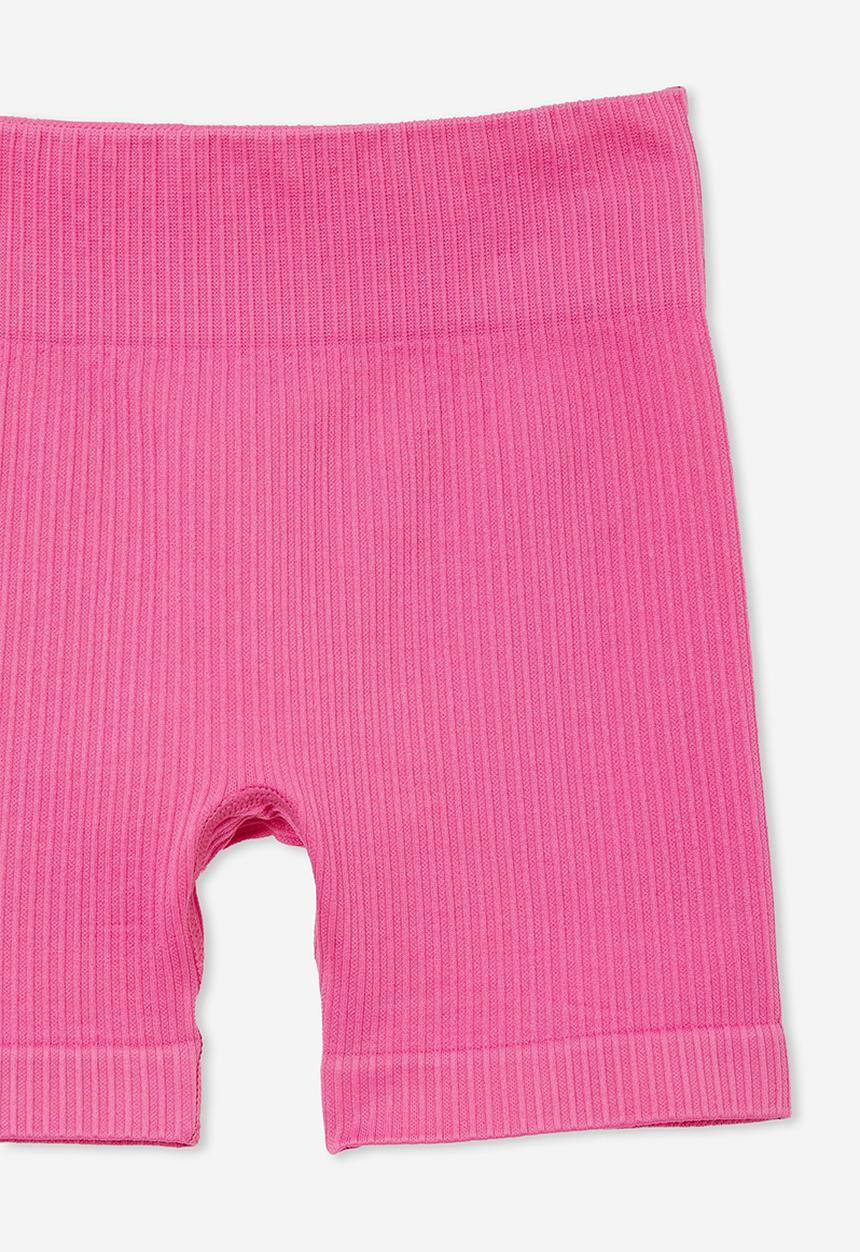Cotton On - Isla seamfree bike short - raspberry pink