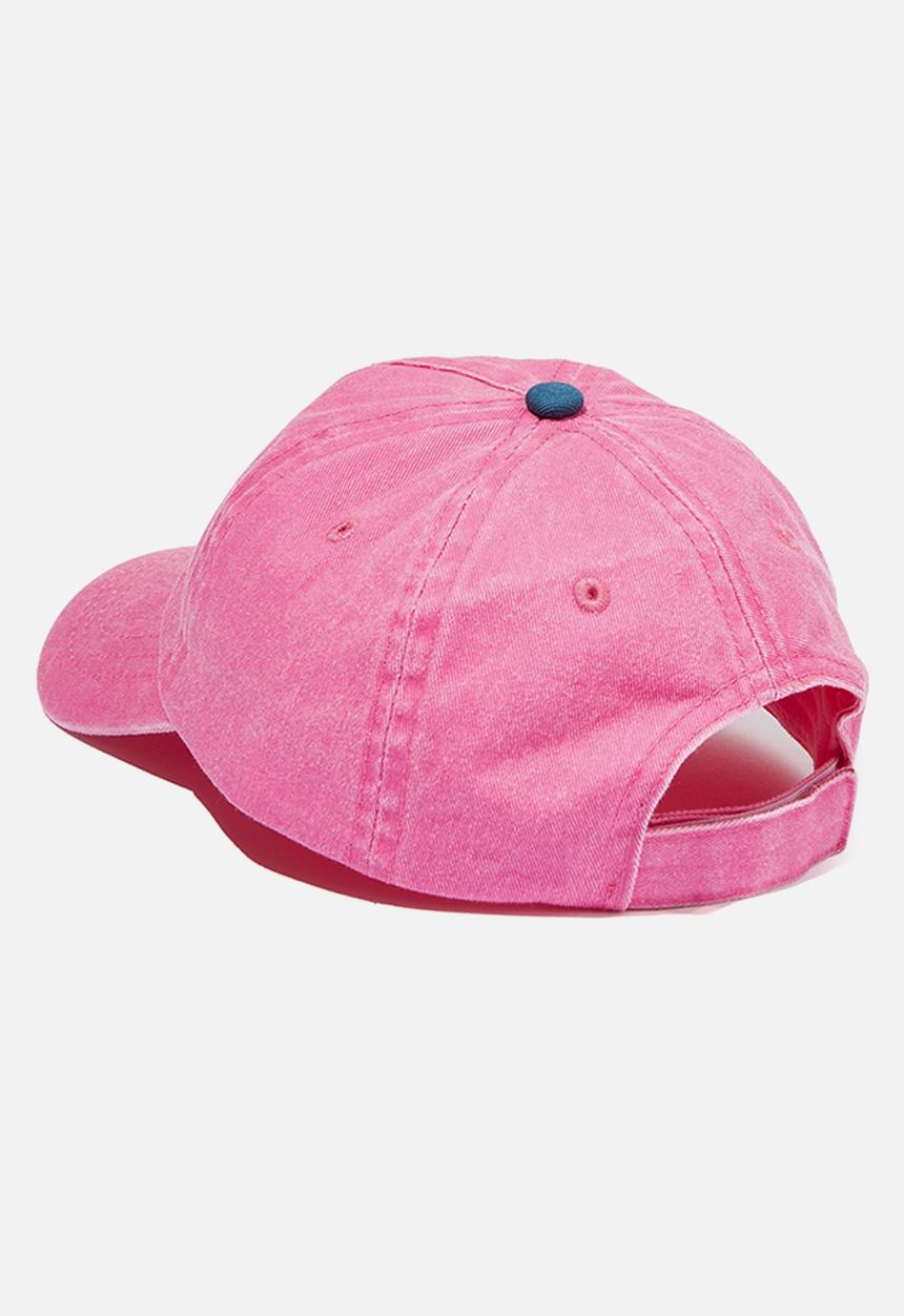 Cotton On - Kids lenny cap - pink gerbera/butterfly