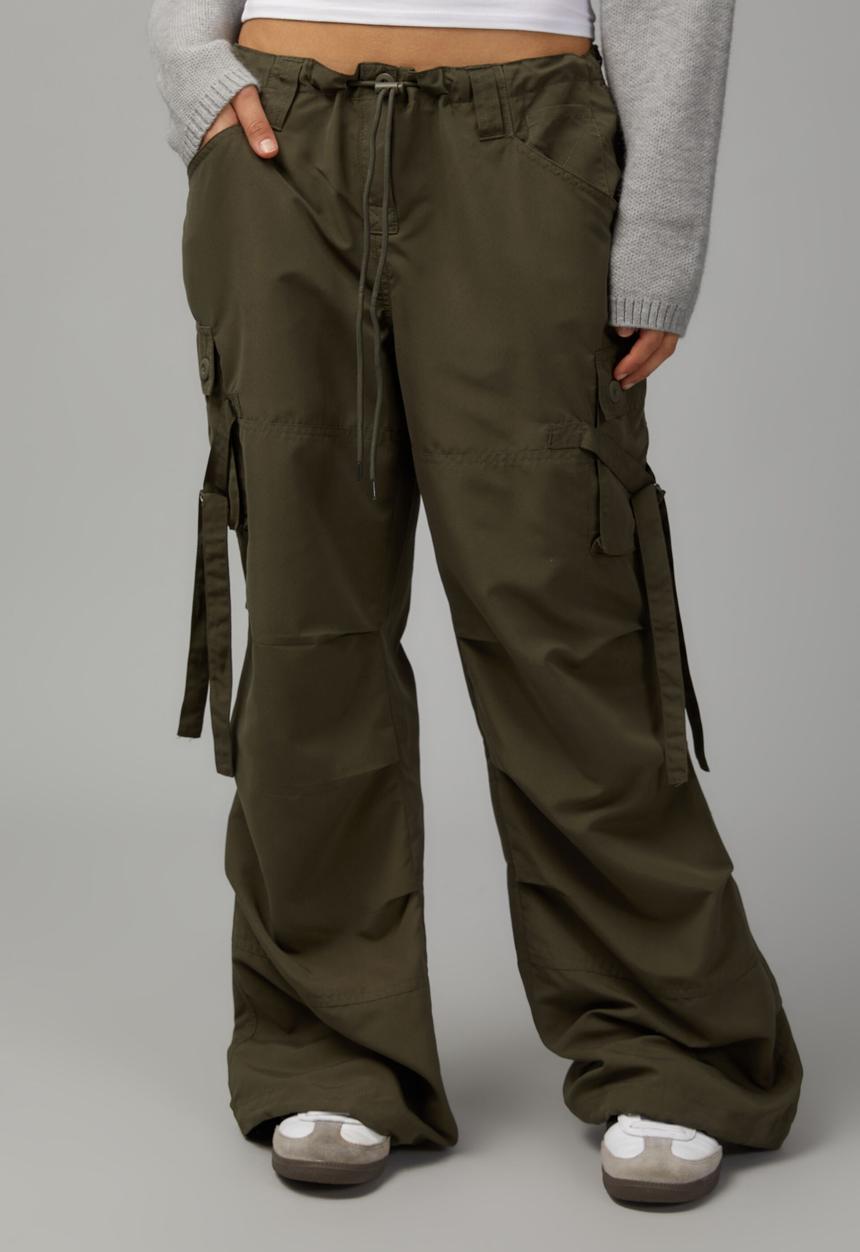 Factorie - Strappy utility pant - grape green