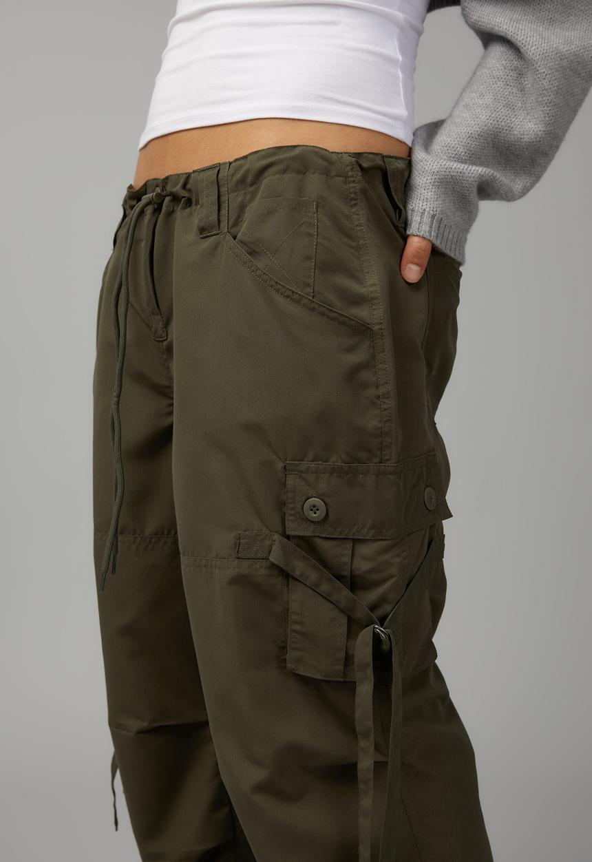 Factorie - Strappy utility pant - grape green