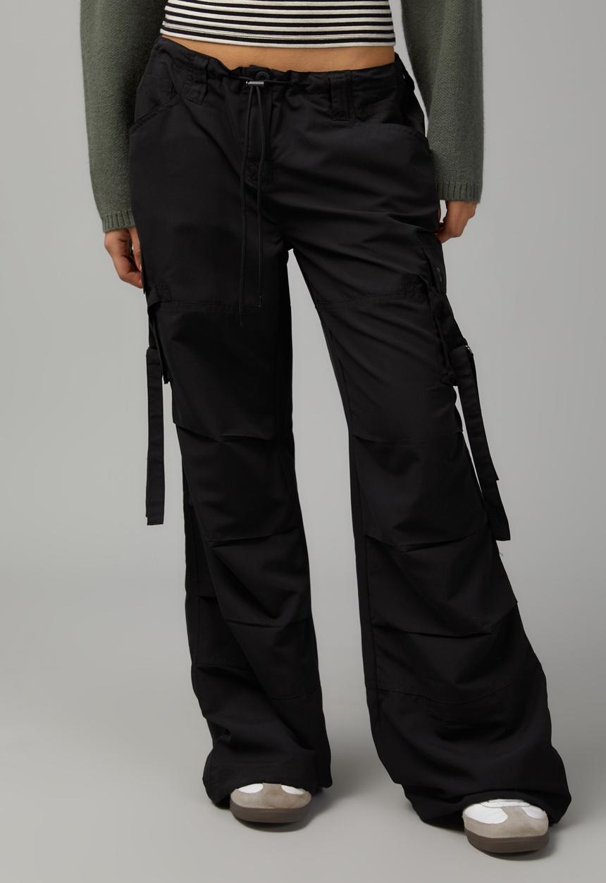 Factorie - Strappy utility pant - black