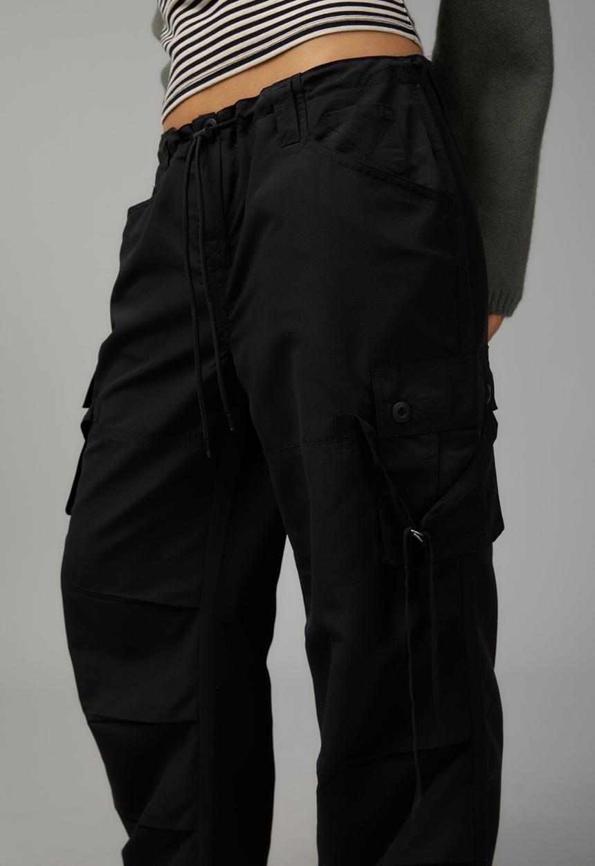 Factorie - Strappy utility pant - black