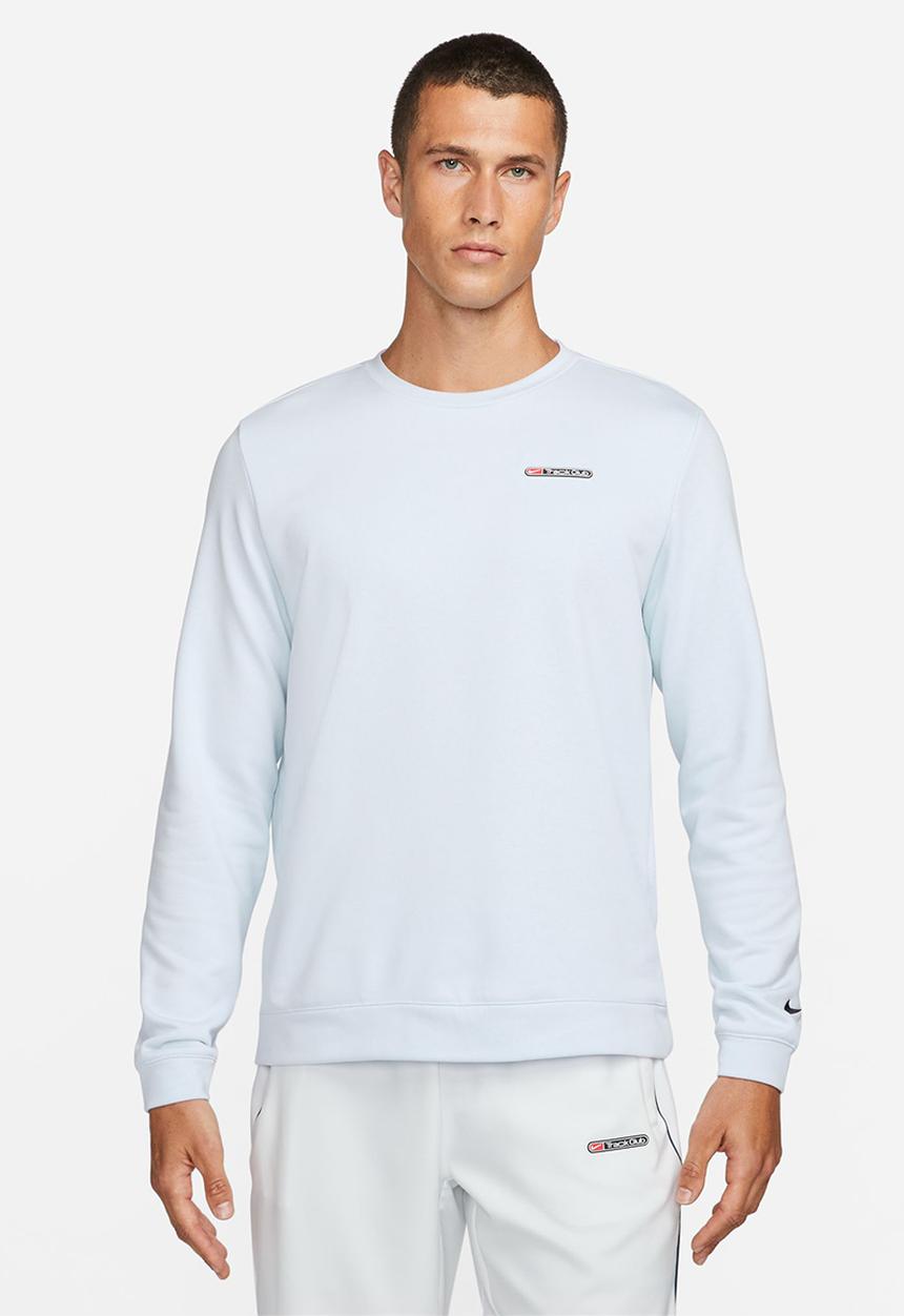 Nike - Dri-FIT Track club fleece crew  sweatshirt- light blue