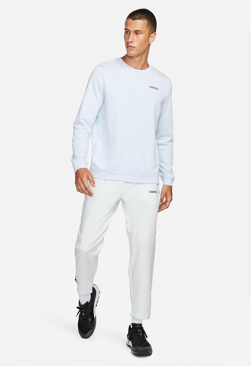 Nike - Dri-FIT Track club fleece crew  sweatshirt- light blue
