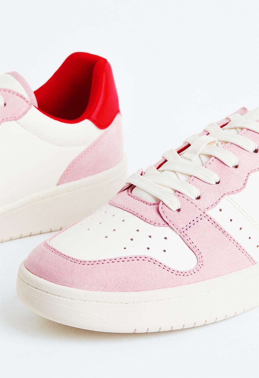 H&M - Trainers - white/block-coloured 