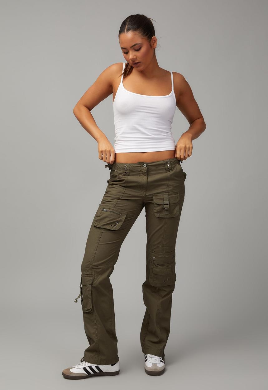 Factorie - Straight leg pocket pant - khaki