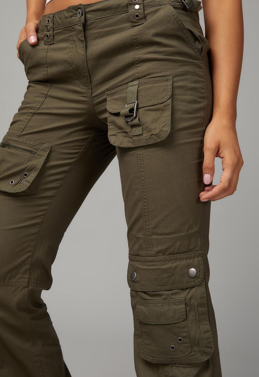 Factorie - Straight leg pocket pant - khaki