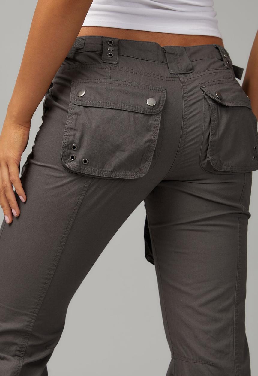 Factorie - Straight leg pocket pant - charcoal