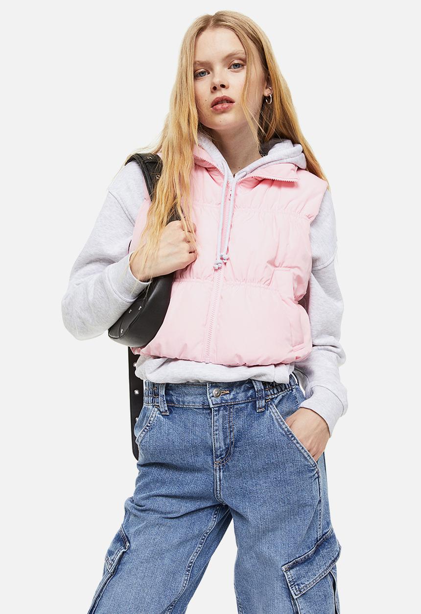H&M - Puffer gilet - light pink