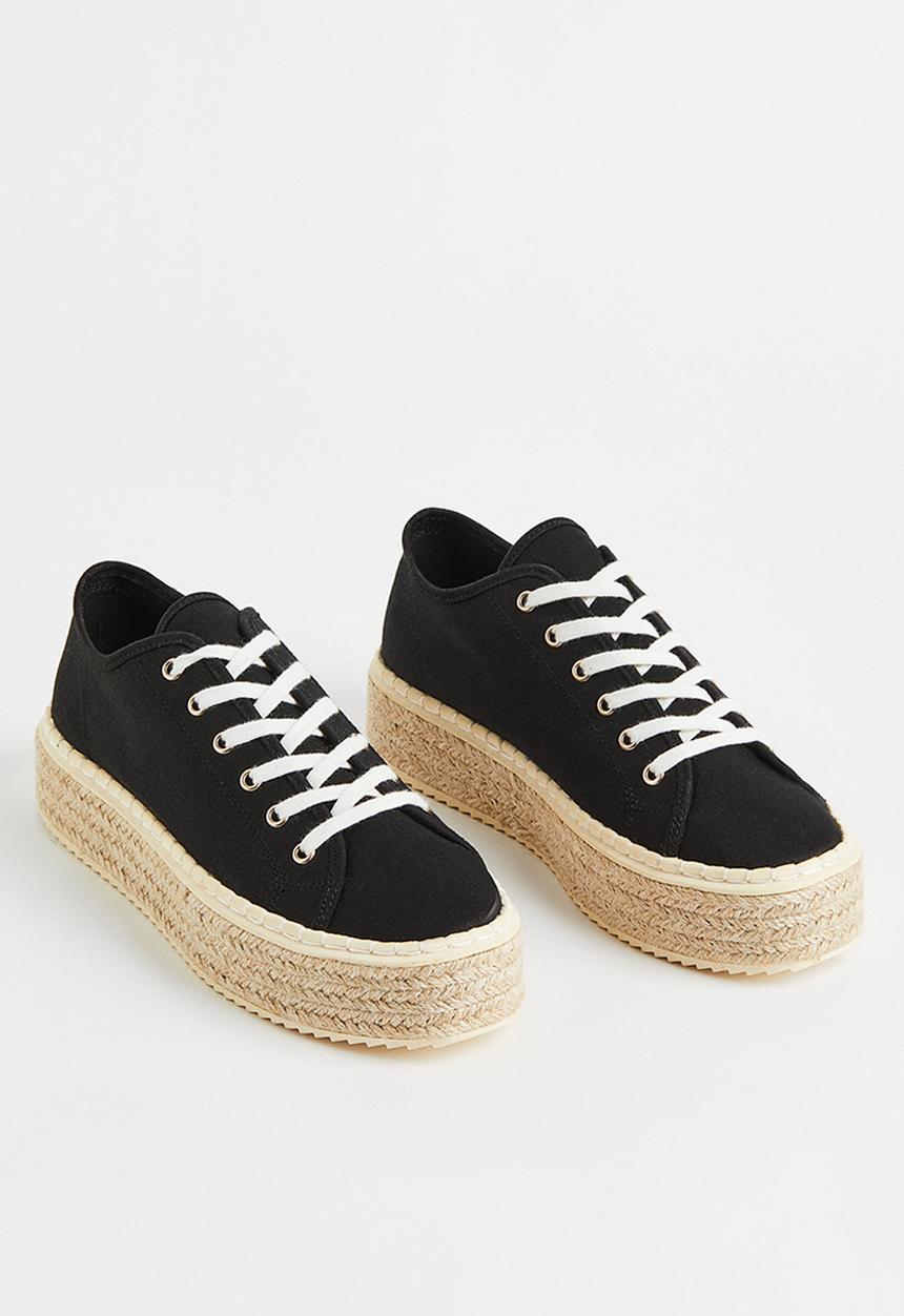 H&M - Espadrille trainers - black