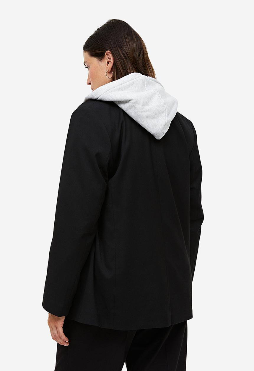 H&M - Double-breasted blazer - black 