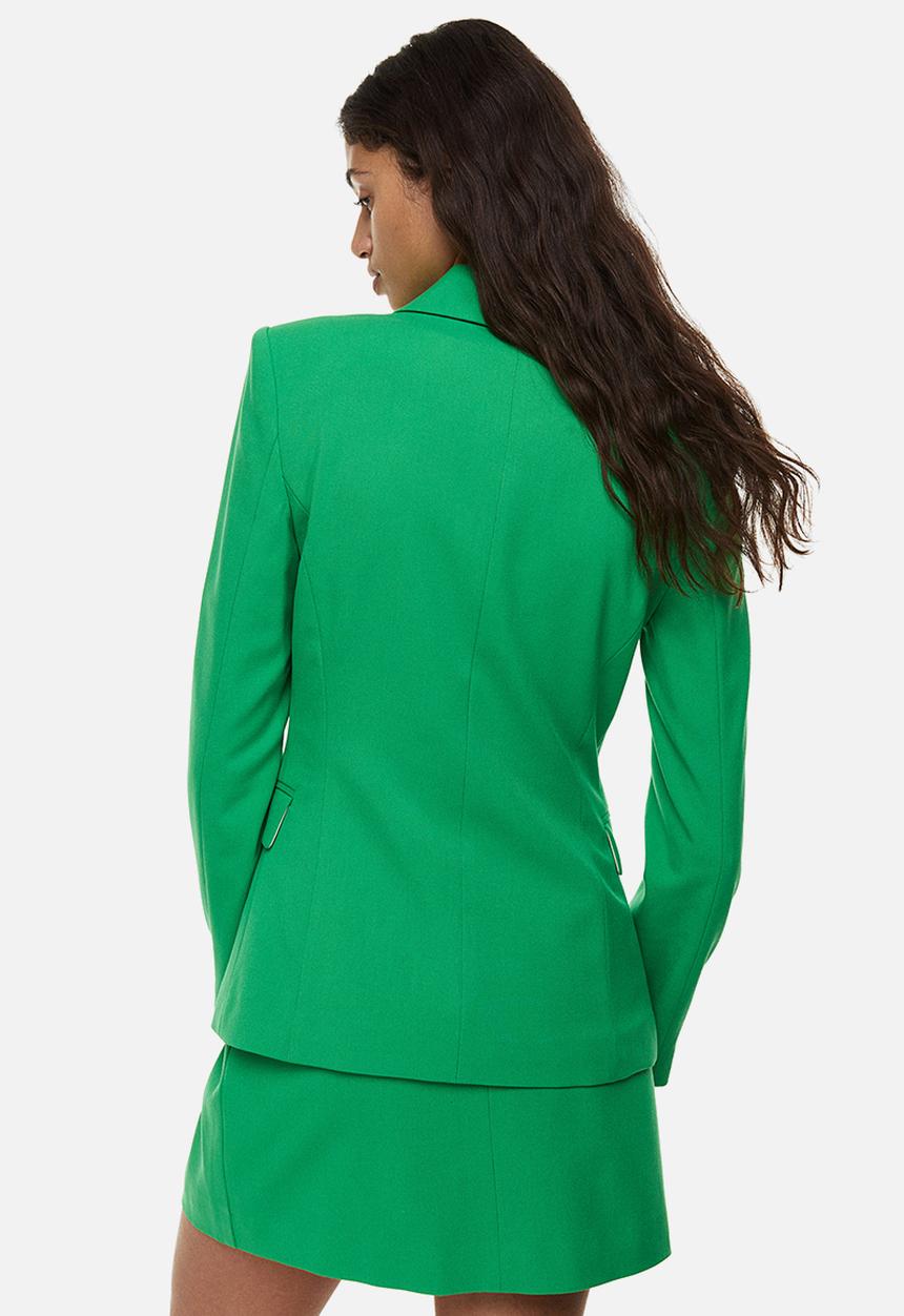 H&M - Double-breasted blazer - green
