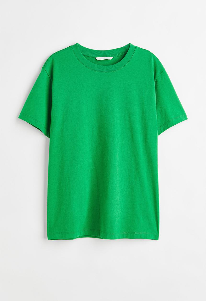 H&M - Cotton T-shirt - green