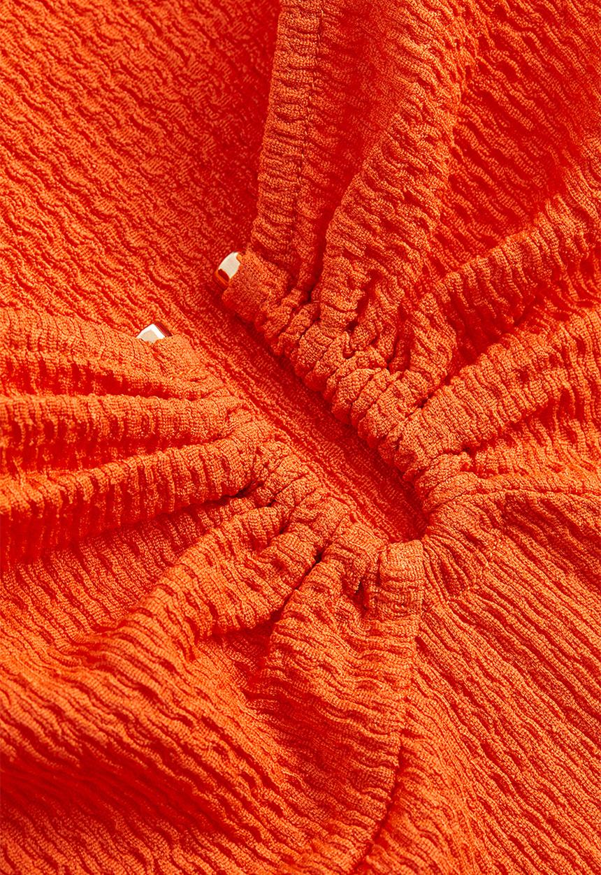 H&M - Crinkled jersey dress - orange