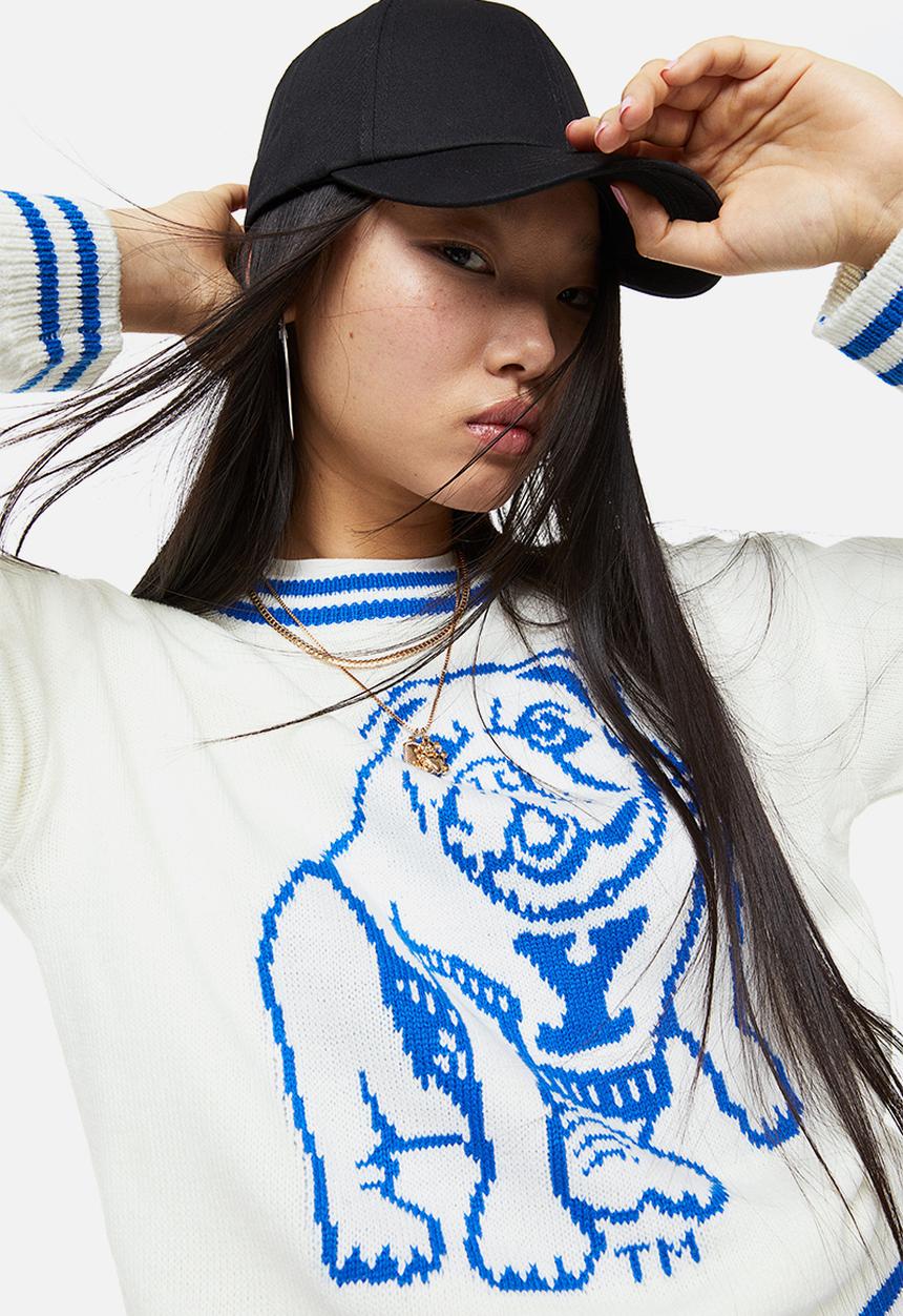H&M - Motif-front jumper - white