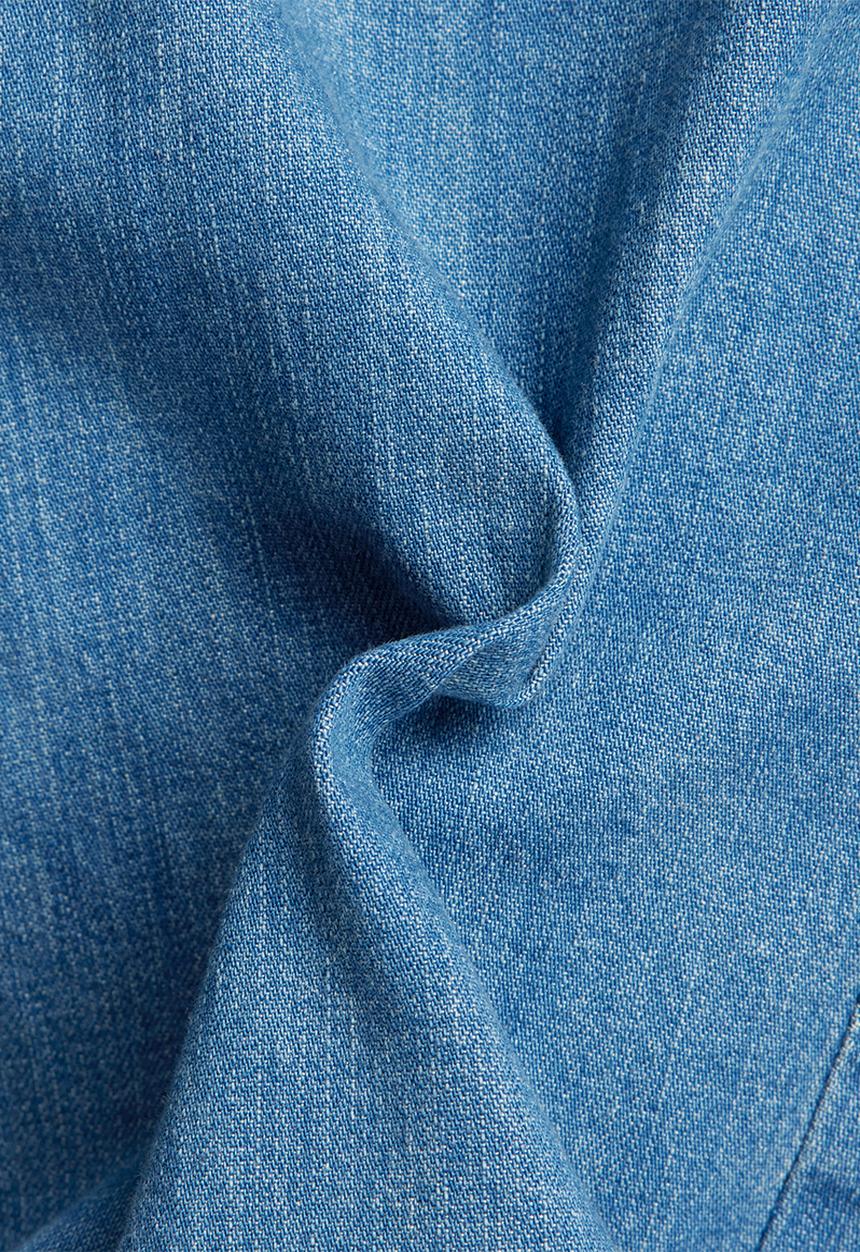 G-STAR - Slim denim shirt asinart 8oz denim - faded cricket blue