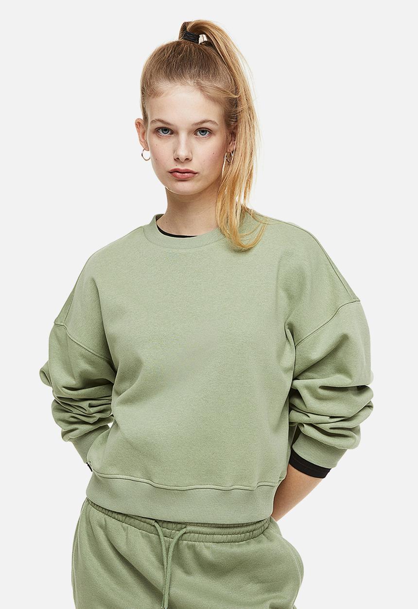 H&M - Sweatshirt - khaki green