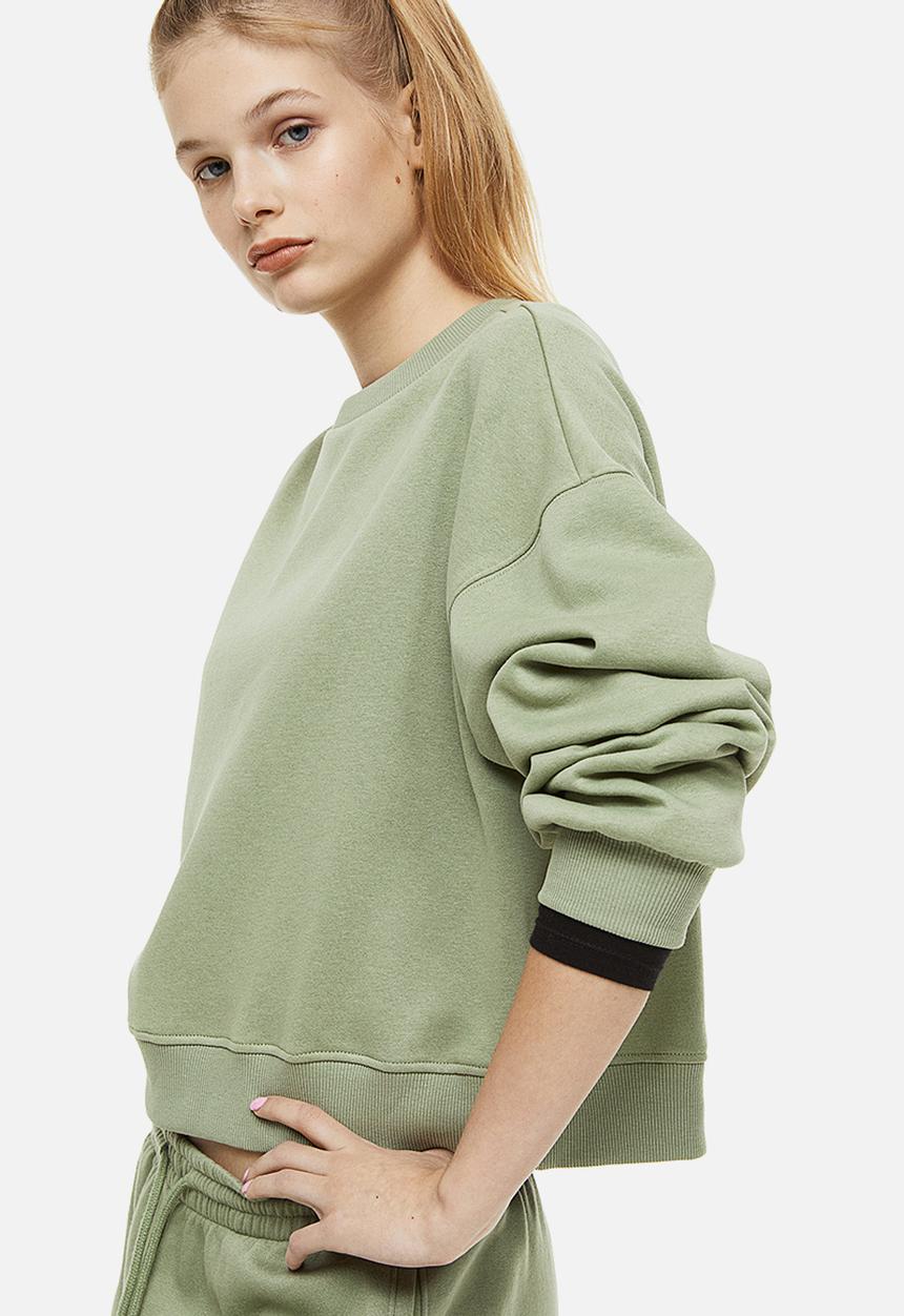 H&M - Sweatshirt - khaki green