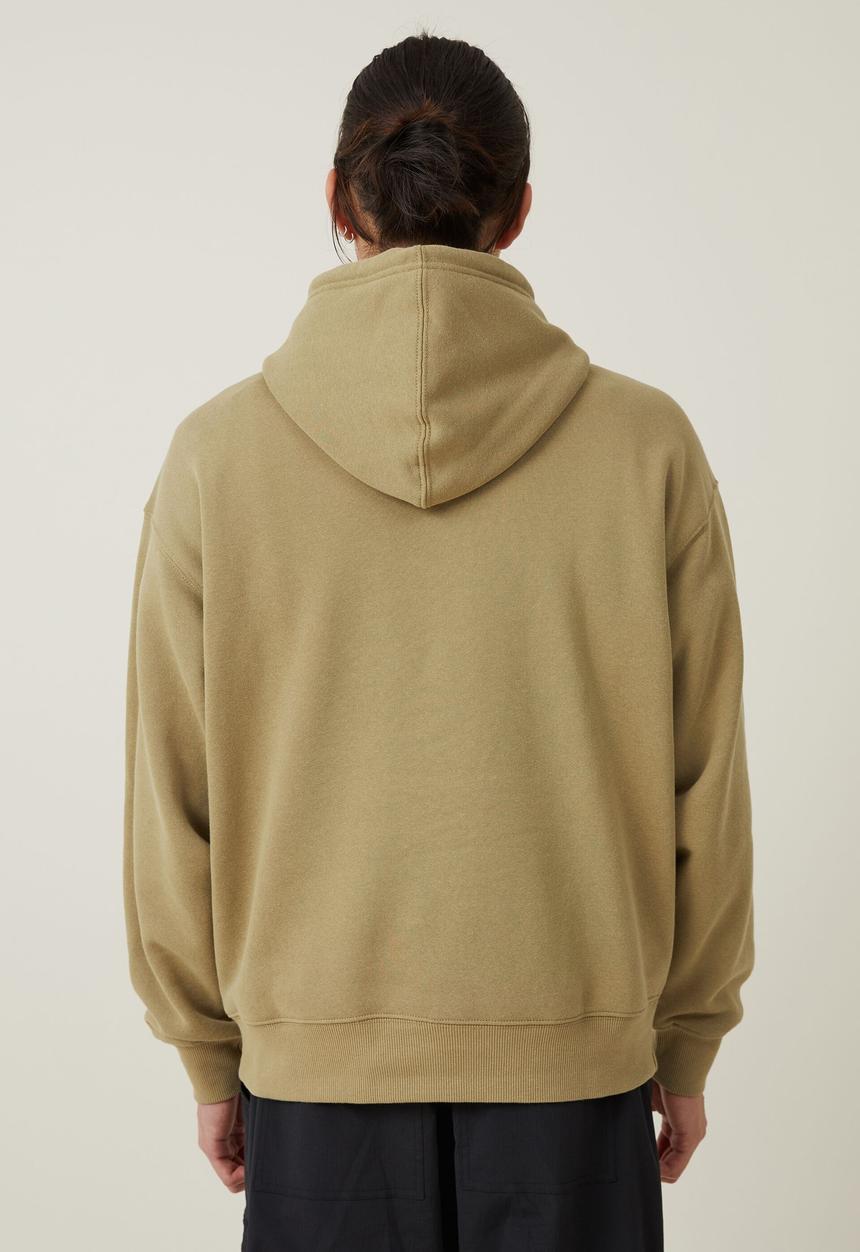 Cotton On - Oversized graphic hoodie - blair green/fuji park