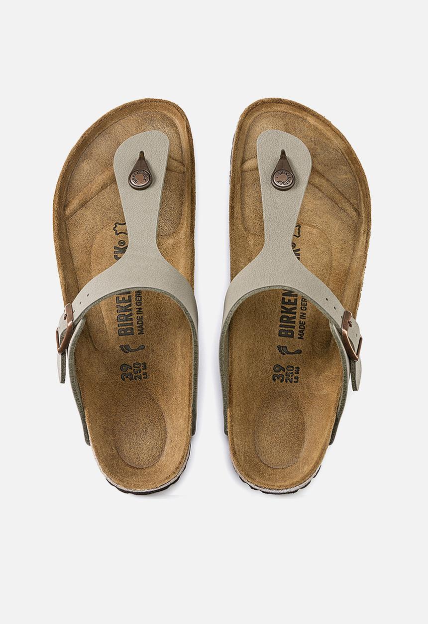 Birkenstock - Gizeh birkibuc regular - stone