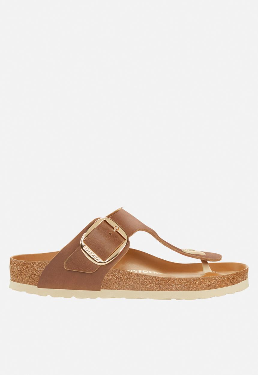 Birkenstock - Gizeh big buckle nl oiled leather regular - cognac