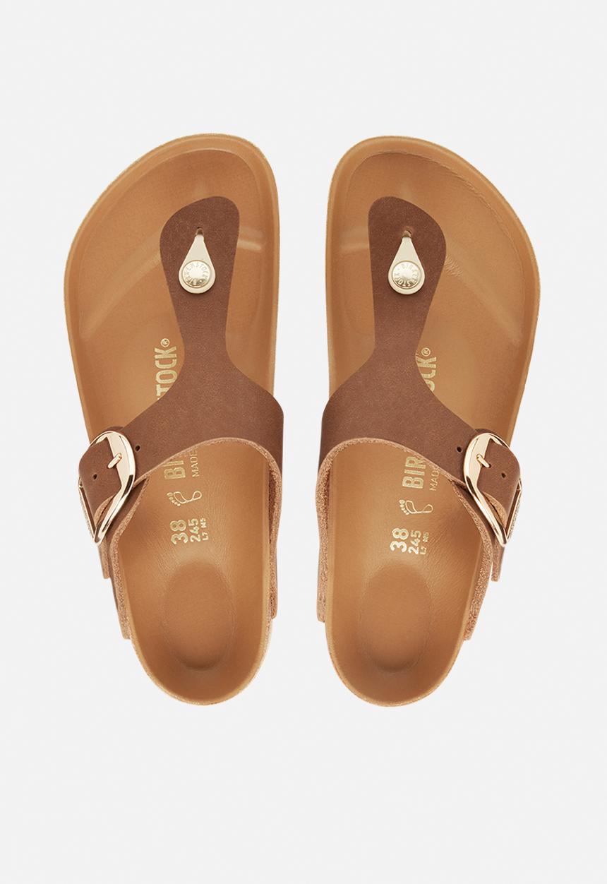 Birkenstock - Gizeh big buckle nl oiled leather regular - cognac