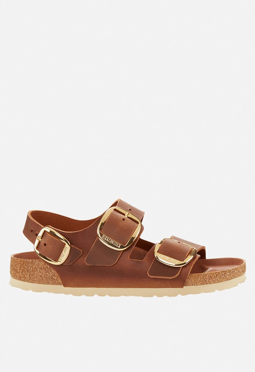 Birkenstock - Milano big buckle oiled leather regular - cognac
