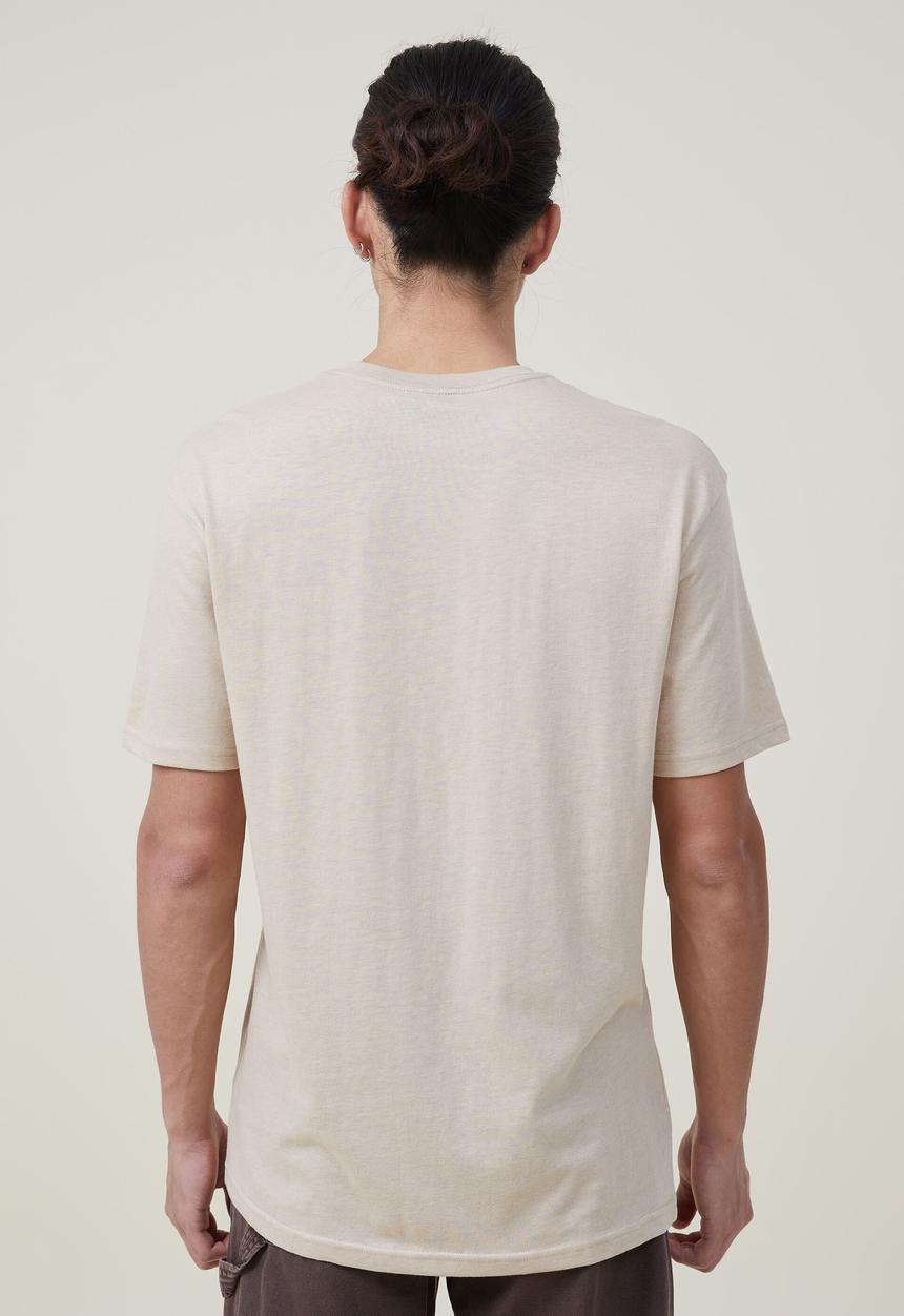 Cotton On - Loose fit souvenir T-shirt - stone clay/fort worth