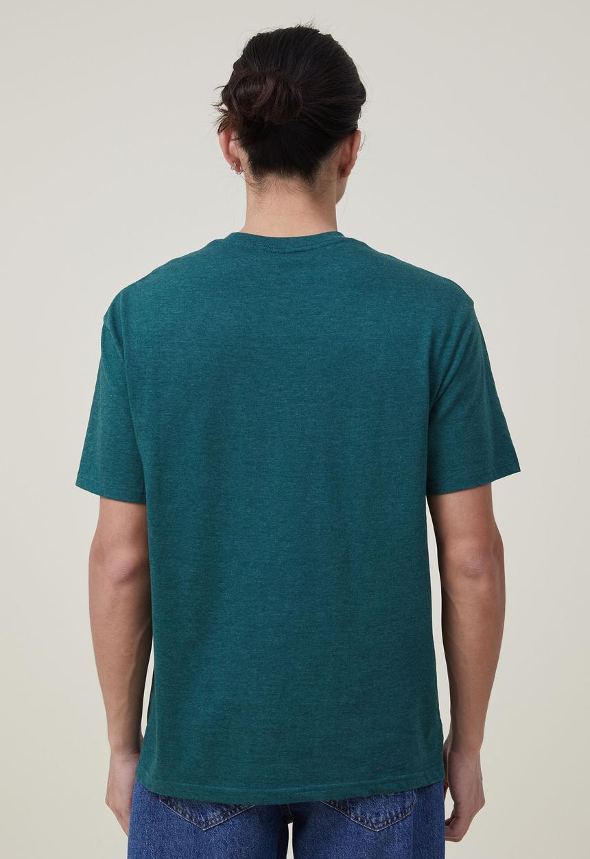 Cotton On - Loose fit souvenir T-shirt - evergreen/chippewa