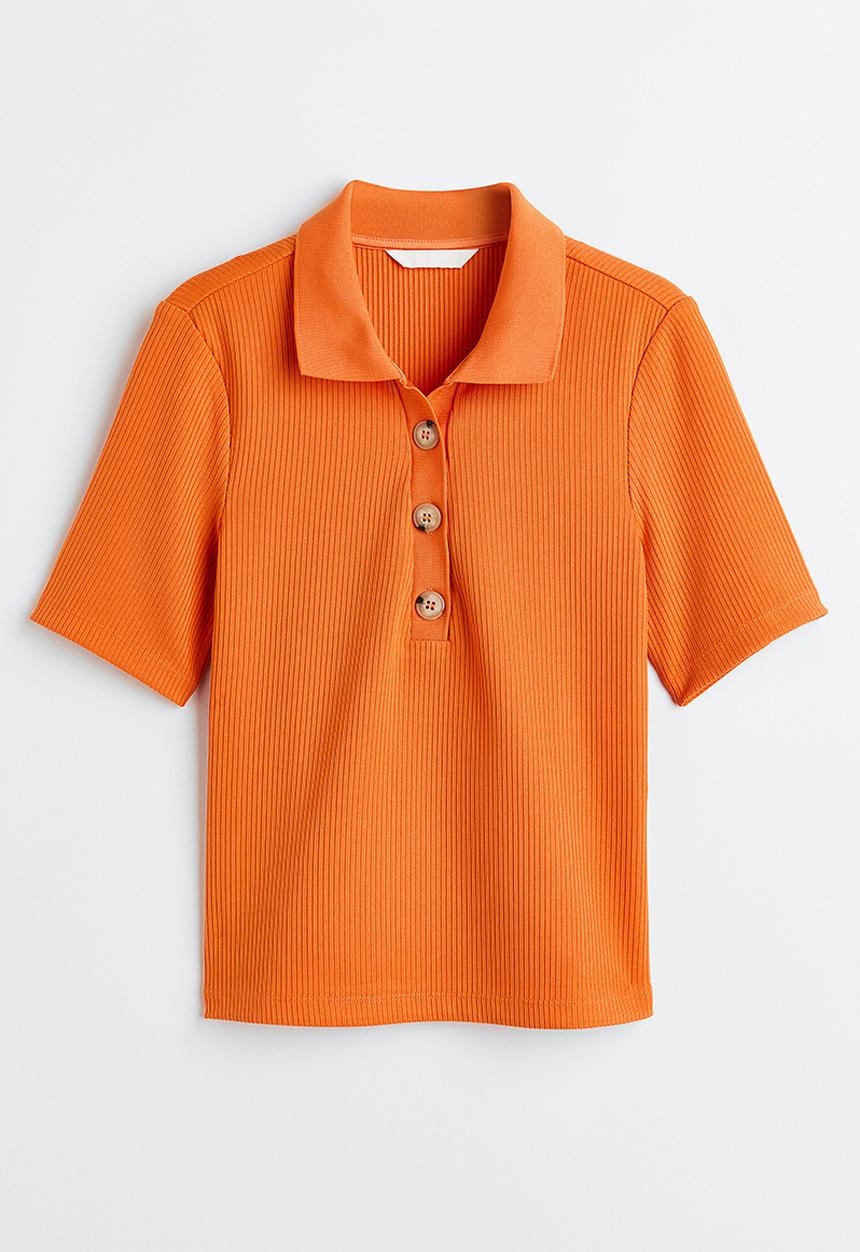 H&M - Collared top - orange