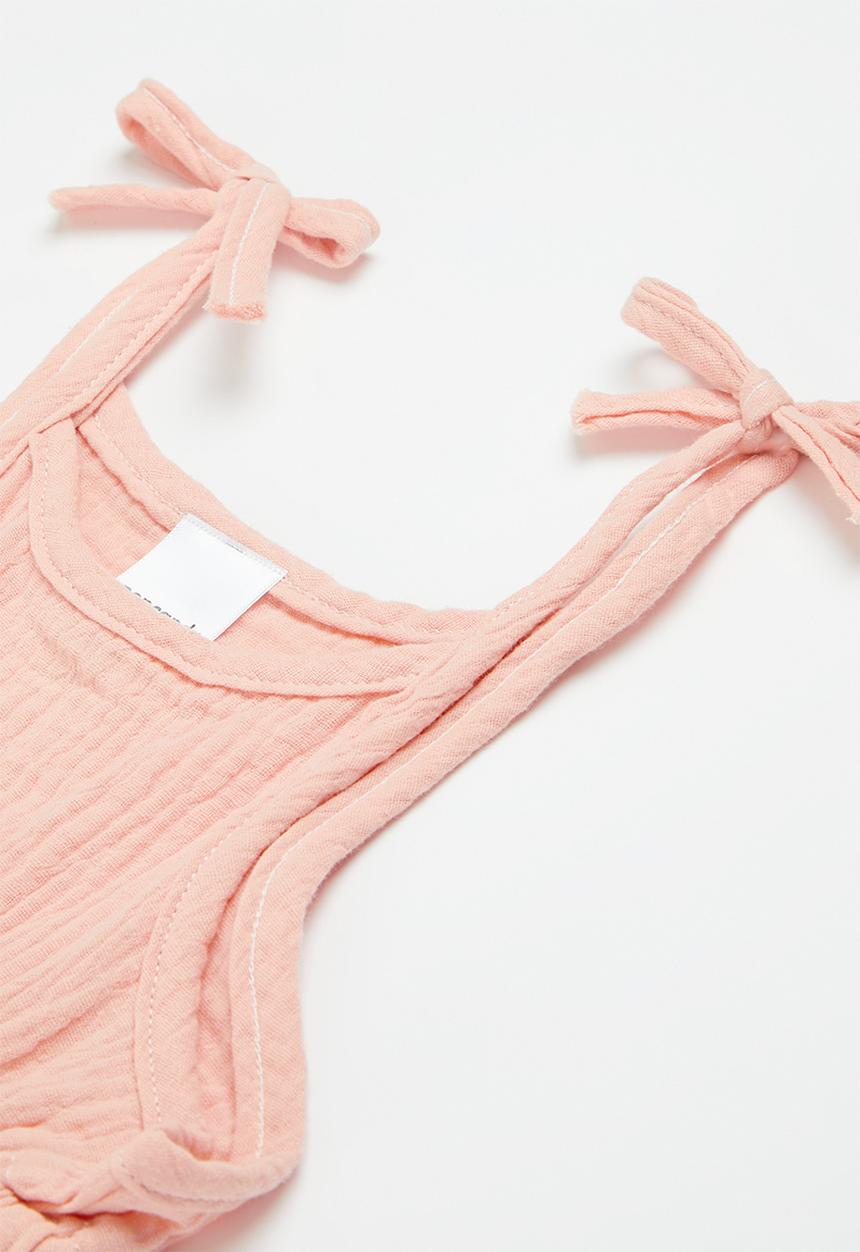 Pop Candy - Tie strap jumpsuit - dusty pink