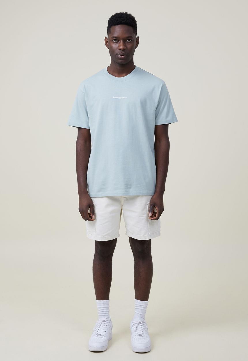 Cotton On - Easy T-shirt - light jade/avenue studios