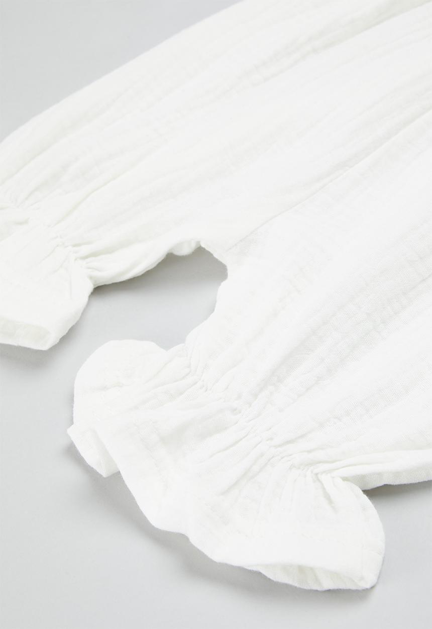 Pop Candy - Tie strip jumpsuit - white