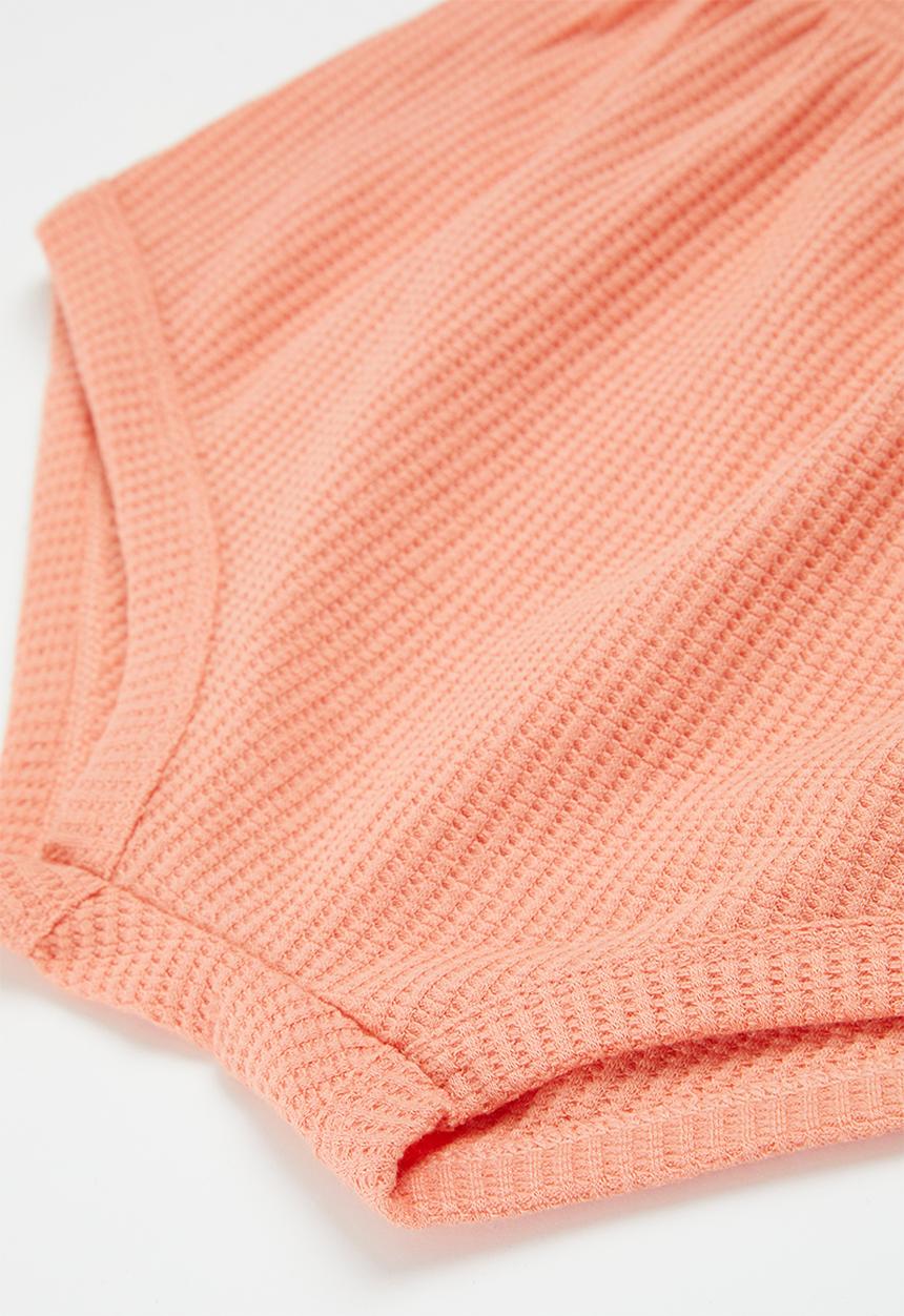 Pop Candy - Sleeveless vest and short set - orange