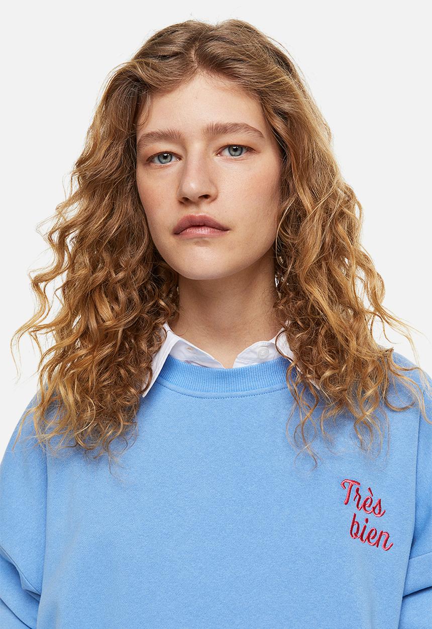 H&M - Crew-neck sweatshirt - blue/très bien 
